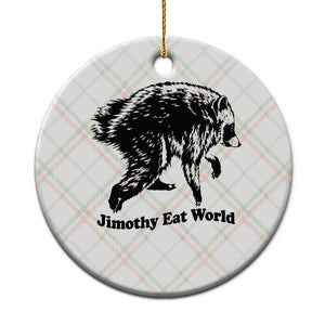 Jimothy Eat World Funny Viral Raccoon Seattle Trash Panda Ceramic Ornament