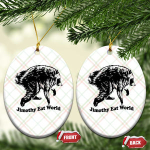 Jimothy Eat World Funny Viral Raccoon Seattle Trash Panda Ceramic Ornament