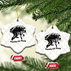 Jimothy Eat World Funny Viral Raccoon Seattle Trash Panda Ceramic Ornament
