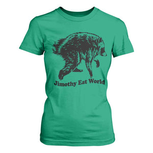 Jimothy Eat World Funny Viral Raccoon Seattle Trash Panda T Shirt For Women