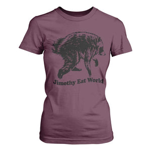 Jimothy Eat World Funny Viral Raccoon Seattle Trash Panda T Shirt For Women
