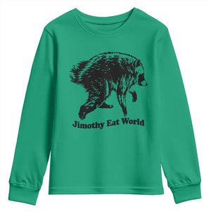 Jimothy Eat World Funny Viral Raccoon Seattle Trash Panda Youth Sweatshirt