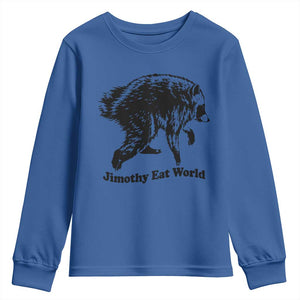 Jimothy Eat World Funny Viral Raccoon Seattle Trash Panda Youth Sweatshirt