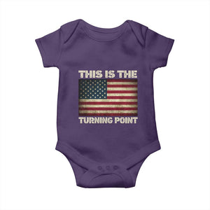 Retro This is The Turning Point Baby Onesie Vintage USA Freedom Patriotic America Flag TS10 Purple Print Your Wear