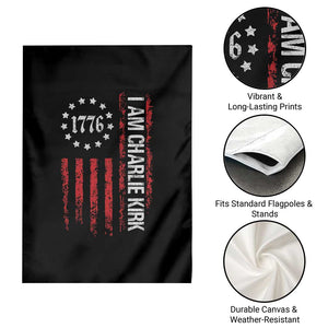 I Am Charlie Kirk Garden Flag Freedom Vintage Old American Flag Patriotic 1776 TS10 Print Your Wear