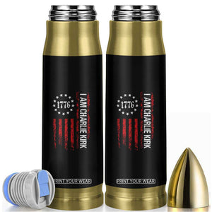 I Am Charlie Kirk Bullet Tumbler Freedom Vintage Old American Flag Patriotic 1776 TS10 Black Print Your Wear