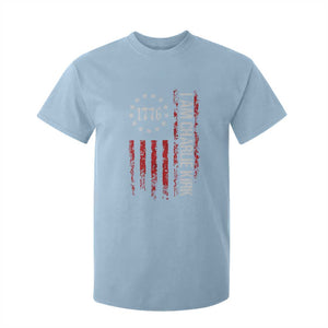 I Am Charlie Kirk T Shirt For Kid Freedom Vintage Old American Flag Patriotic 1776 TS10 Light Blue Print Your Wear