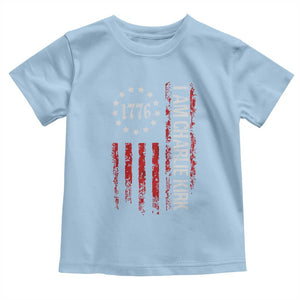 I Am Charlie Kirk Toddler T Shirt Freedom Vintage Old American Flag Patriotic 1776 TS10 Light Blue Print Your Wear