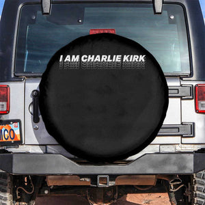 I Am Charlie Kirk Spare Tire Cover Freedom A True Patriot Patriotic USA TS10 No hole Black Print Your Wear