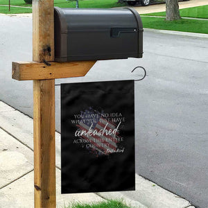 Charlie Kirk Memorial Garden Flag Erika Kirk Quote Patriotism Faith Gods Merciful Love TS10 Print Your Wear