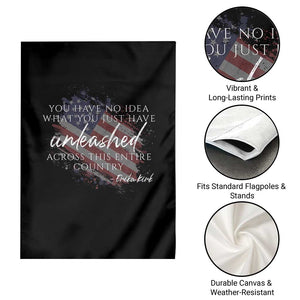 Charlie Kirk Memorial Garden Flag Erika Kirk Quote Patriotism Faith Gods Merciful Love TS10 Print Your Wear