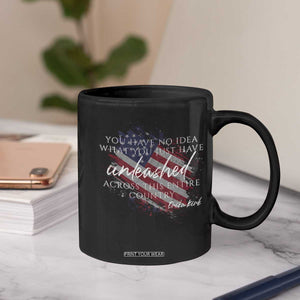 Charlie Kirk Memorial Coffee Mug Erika Kirk Quote Patriotism Faith Gods Merciful Love TS10 Print Your Wear