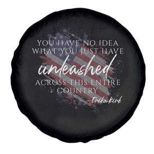 Charlie Kirk Memorial Spare Tire Cover Erika Kirk Quote Patriotism Faith Gods Merciful Love TS10 Print Your Wear