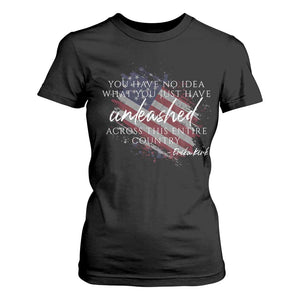 Charlie Kirk Memorial T Shirt For Women Erika Kirk Quote Patriotism Faith Gods Merciful Love TS10 Black Print Your Wear