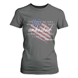 Charlie Kirk Memorial T Shirt For Women Erika Kirk Quote Patriotism Faith Gods Merciful Love TS10 Dark Heather Print Your Wear