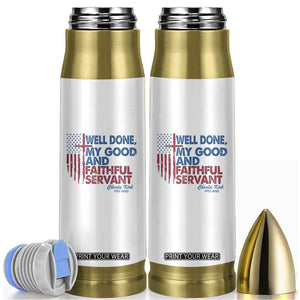 Charlie Kirk Bullet Tumbler Fear Not Mens Christian Memorial Tribute Charlie Cross US Flag TS10 White Print Your Wear