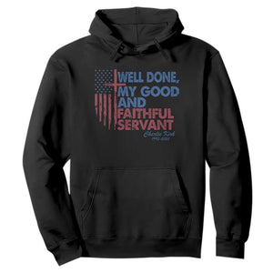 Charlie Kirk Hoodie Fear Not Mens Christian Memorial Tribute Charlie Cross US Flag TS10 Black Print Your Wear