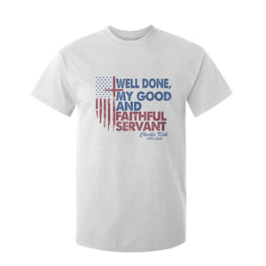 Charlie Kirk T Shirt For Kid Fear Not Mens Christian Memorial Tribute Charlie Cross US Flag TS10 White Print Your Wear