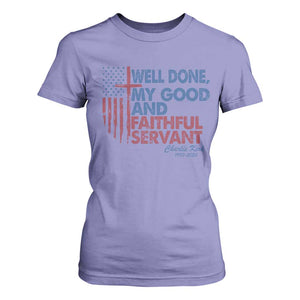 Charlie Kirk T Shirt For Women Fear Not Mens Christian Memorial Tribute Charlie Cross US Flag TS10 Violet Print Your Wear