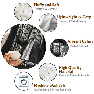 Charlie Kirk Freedom Throw Blanket Vintage A True Patriot Patriotic American TS10 Print Your Wear