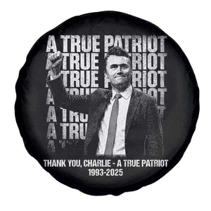 Charlie Kirk Freedom Spare Tire Cover Vintage A True Patriot Patriotic American TS10 Print Your Wear