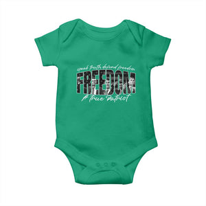 Charlie Kirk Freedom Baby Onesie A True Patriot Patriotic American TS10 Irish Green Print Your Wear