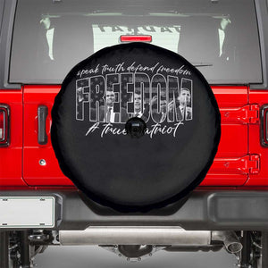 Charlie Kirk Freedom Spare Tire Cover A True Patriot Patriotic American TS10 Black Print Your Wear