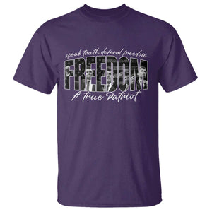 Charlie Kirk Freedom T Shirt A True Patriot Patriotic American TS10 Purple Print Your Wear