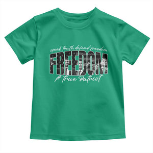 Charlie Kirk Freedom Toddler T Shirt A True Patriot Patriotic American TS10 Irish Green Print Your Wear