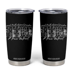Charlie Kirk Freedom Tumbler Cup A True Patriot Patriotic American TS10 Black Print Your Wear