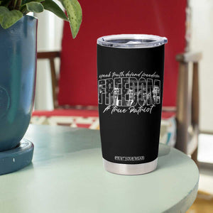 Charlie Kirk Freedom Tumbler Cup A True Patriot Patriotic American TS10 Print Your Wear