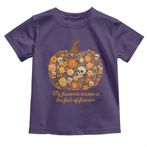 My Favorite Season is the Fall of Fascism Toddler T Shirt Social Justice Halloween Activist TS10 Purple Print Your Wear