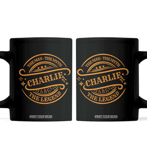 Charlie Kirk Memorial Coffee Mug Vintage The Man The Myth The Legend TS10 Black Print Your Wear