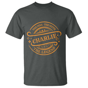 Charlie Kirk Memorial T Shirt Vintage The Man The Myth The Legend TS10 Dark Heather Print Your Wear
