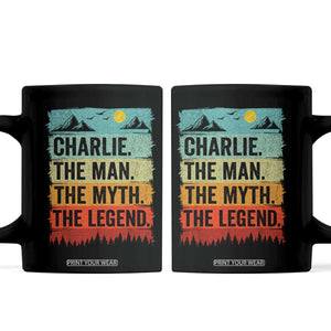 Charlie The Man The Myth The Legend Coffee Mug Retro Vintage TS10 Black Print Your Wear
