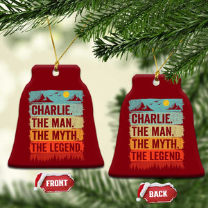 Charlie The Man The Myth The Legend Ceramic Ornament Retro Vintage TS10 Print Your Wear