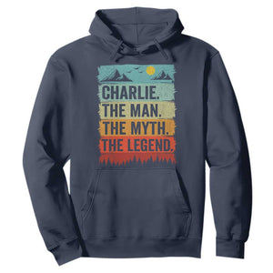 Charlie The Man The Myth The Legend Hoodie Retro Vintage TS10 Navy Print Your Wear