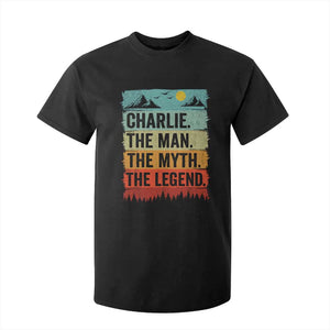 Charlie The Man The Myth The Legend T Shirt For Kid Retro Vintage TS10 Black Print Your Wear