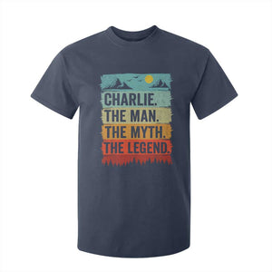 Charlie The Man The Myth The Legend T Shirt For Kid Retro Vintage TS10 Navy Print Your Wear