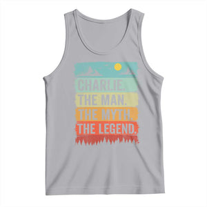 Charlie The Man The Myth The Legend Tank Top Retro Vintage TS10 Athletic Heather Print Your Wear