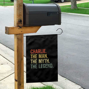 Retro Charlie The Man The Myth The Legend Garden Flag TS10 Print Your Wear