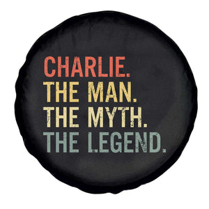 Retro Charlie The Man The Myth The Legend Spare Tire Cover TS10 Print Your Wear