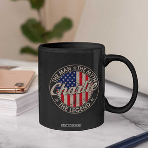 Charlie The Man The Myth The Legend Coffee Mug Retro Vintage American Flag TS10 Print Your Wear