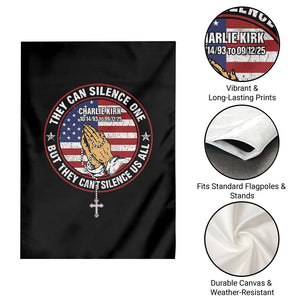 Charlie Kirk Memorial Garden Flag Retro American Flag TS10 Print Your Wear