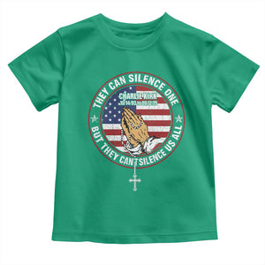 Charlie Kirk Memorial Toddler T Shirt Retro American Flag TS10 Irish Green Print Your Wear