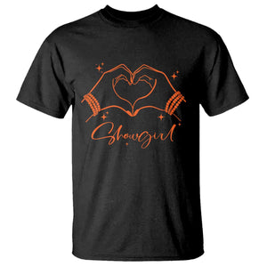 Heart Hands Showgirl T Shirt Girl Vintage 70's 80's Trendy Apparel TS10 Black Print Your Wear