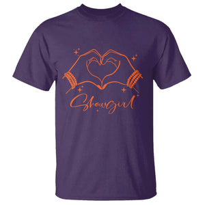 Heart Hands Showgirl T Shirt Girl Vintage 70's 80's Trendy Apparel TS10 Purple Print Your Wear