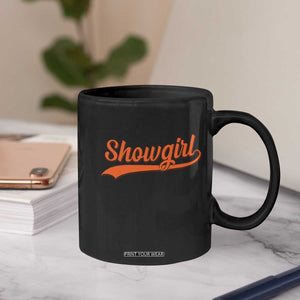 Showgirl Coffee Mug Varsity Script Vintage Sports Jersey Style TS10 Print Your Wear