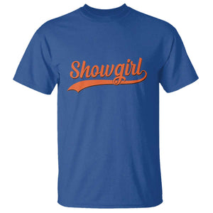 Showgirl T Shirt Varsity Script Vintage Sports Jersey Style TS10 Royal Blue Print Your Wear