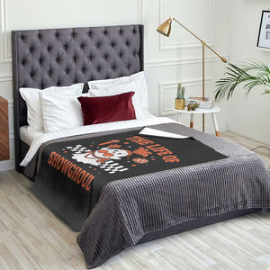 Funny Halloween Costume Showgirl Throw Blanket The Life of A Showghoul Cute Ghost TS10 Print Your Wear